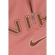 felpa collo alto donna w sportswear phoenix fleece oversized logo quarter zip crewneck CANYON PINK/LT OREWOOD BRN/RED SEPIA