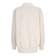 felpa collo alto donna w sportswear phoenix fleece oversized logo quarter zip crewneck LT OREWOOD BRN/WHITE/ARMORY NAVY