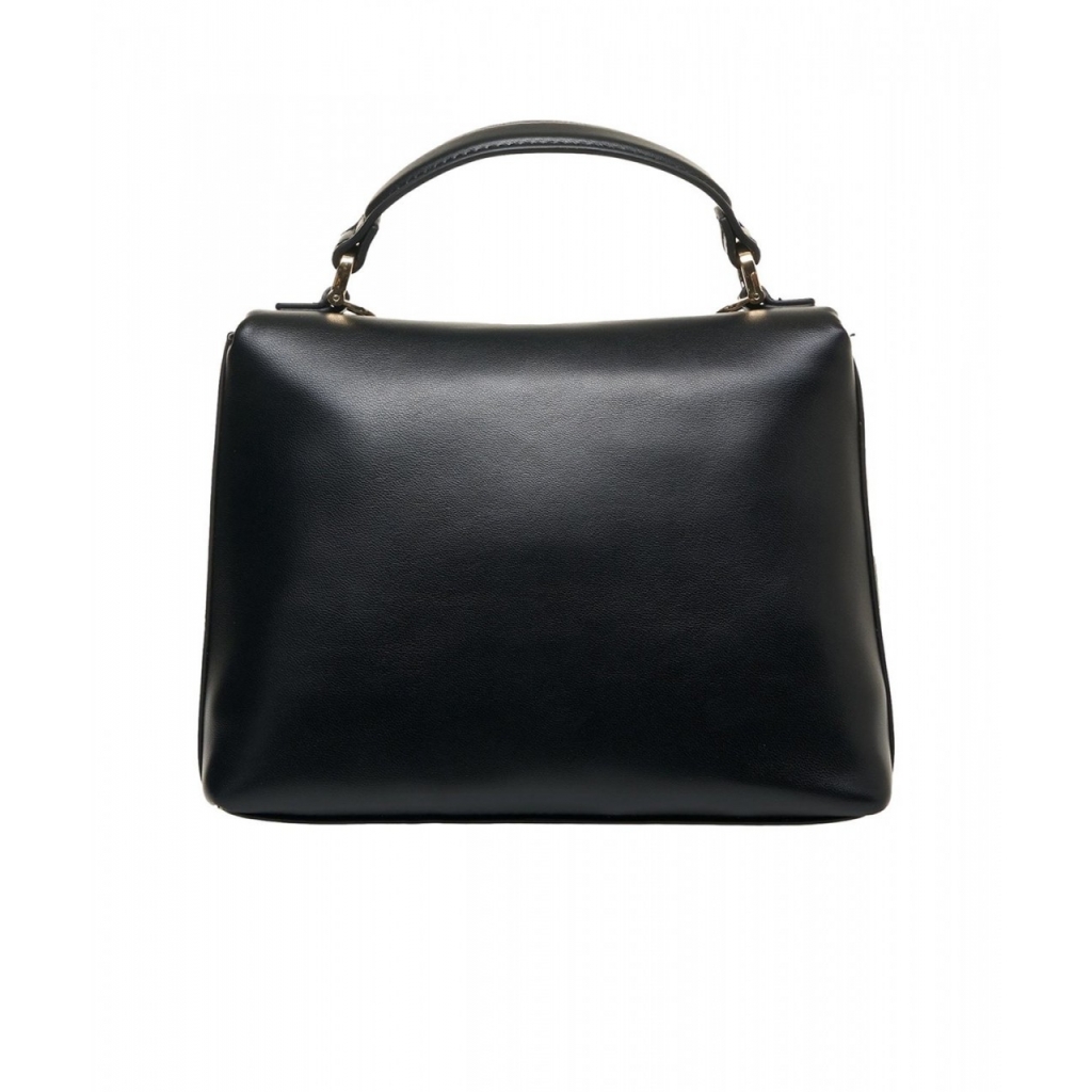 Borsa a tracolla con logo nero