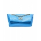 Borsa a spalla con logo Lumi Small azzurro