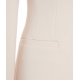Blazer monopetto in crpe crema
