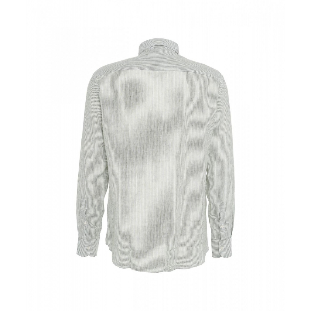Camicia in lino oliva