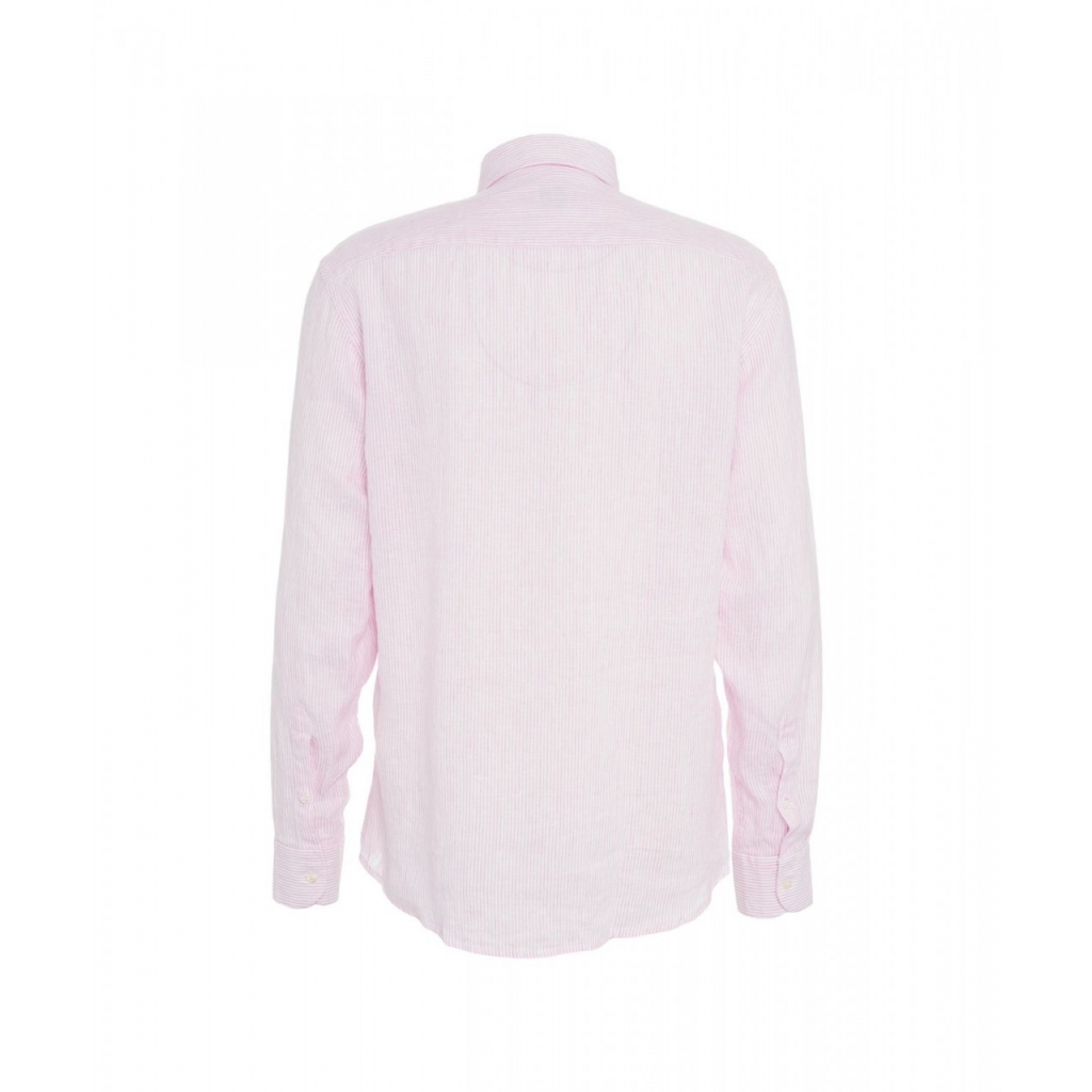 Camicia in lino rosa