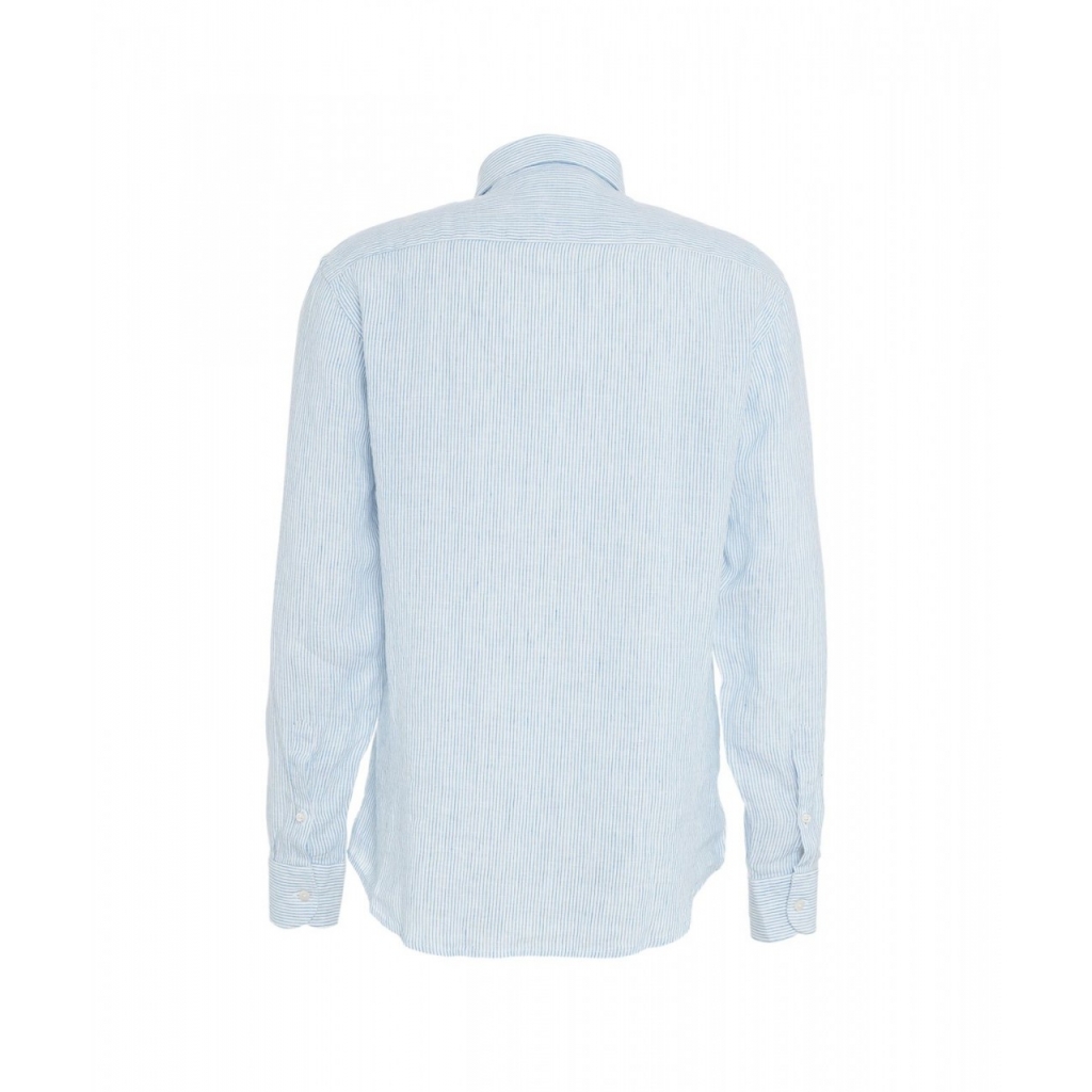 Camicia in lino azzurro