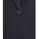 Blazer monopetto con struttura a nido dape blu scuro