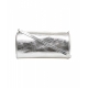 Bowling bag metallizzata argento
