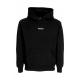 felpa cappuccio uomo ribs coral hoodie BLACK