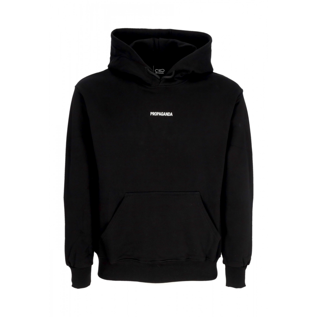 felpa cappuccio uomo ribs coral hoodie BLACK