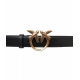 Cintura in pelle Love Birds oro