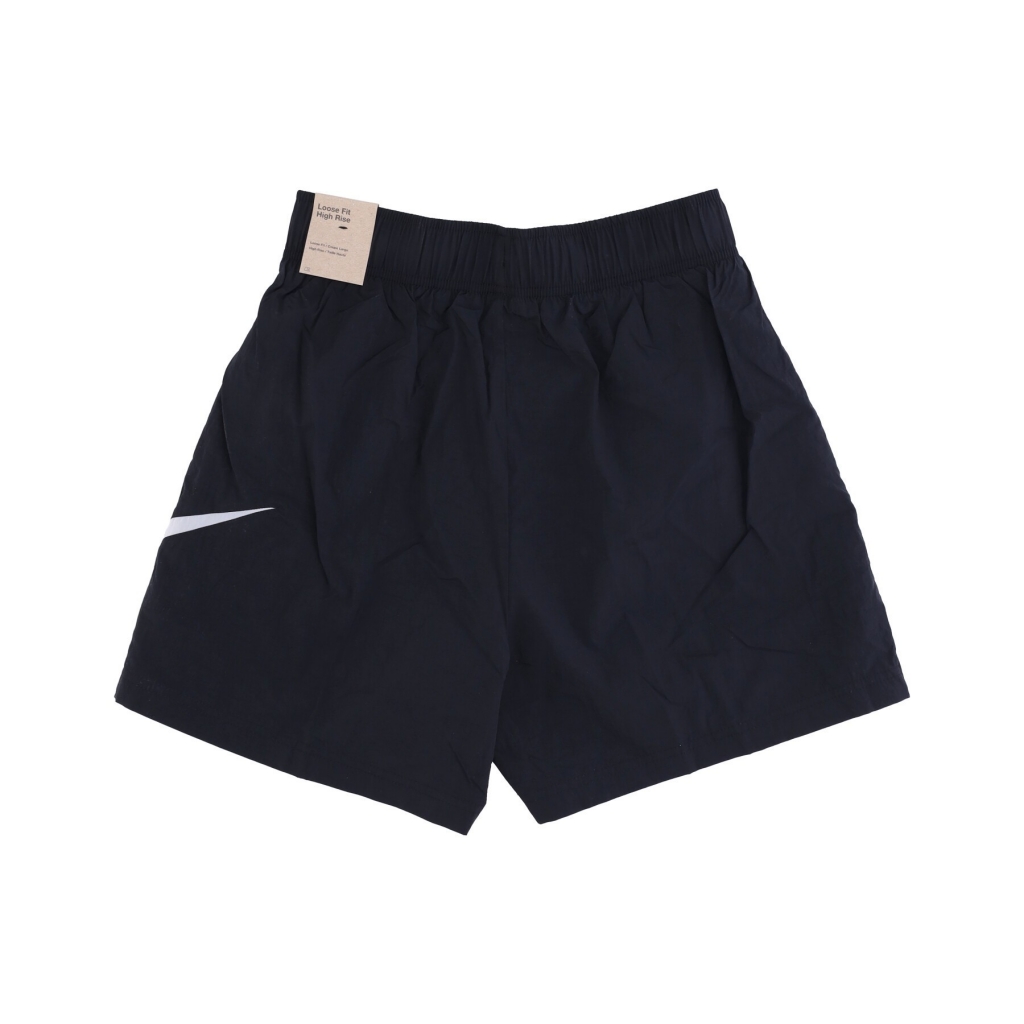 pantaloncino donna sportswear essentials woven high-rise short hbr BLACK/WHITE