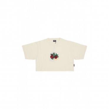 maglietta corta donna w mantis croptop tee BONE