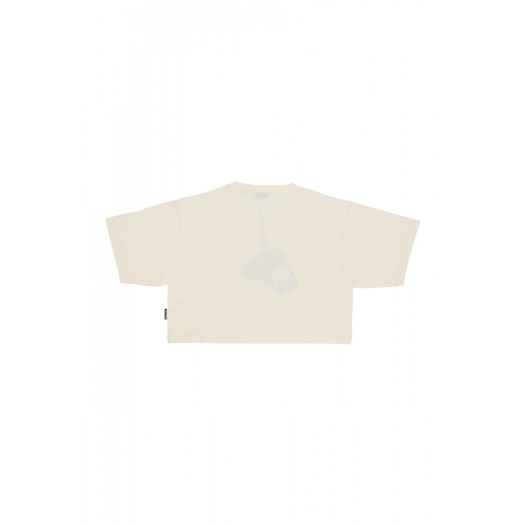 maglietta corta donna w mantis croptop tee BONE