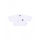 maglietta corta donna w pyromantics croptop tee WHITE