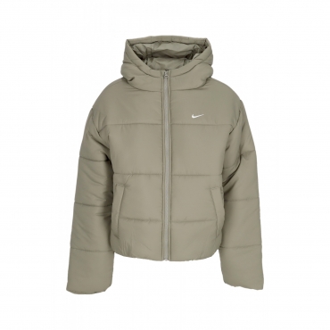 piumino donna w sportswear therma-fit classic puffer LIGHT ARMY/WHITE
