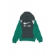felpa cappuccio ragazzo air logo hoodie VINTAGE GREEN/MALACHITE/SAIL/SAIL