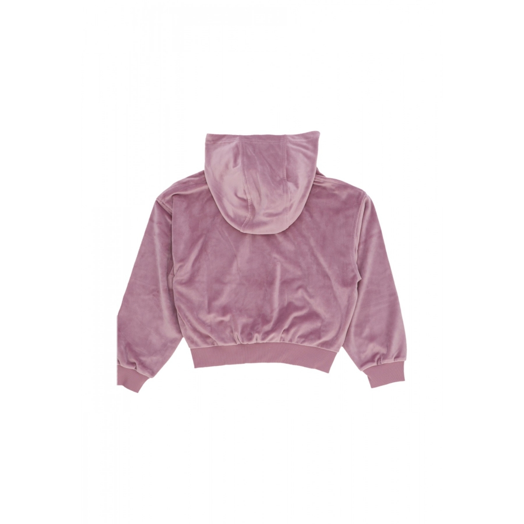 felpa leggera cappuccio ragazza sportswear cozy hoodie PLUM DUST/PLATINUM VIOLET