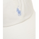Cappello da baseball con logo ricamato bianco