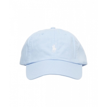 Cappello da baseball con logo ricamato azzurro