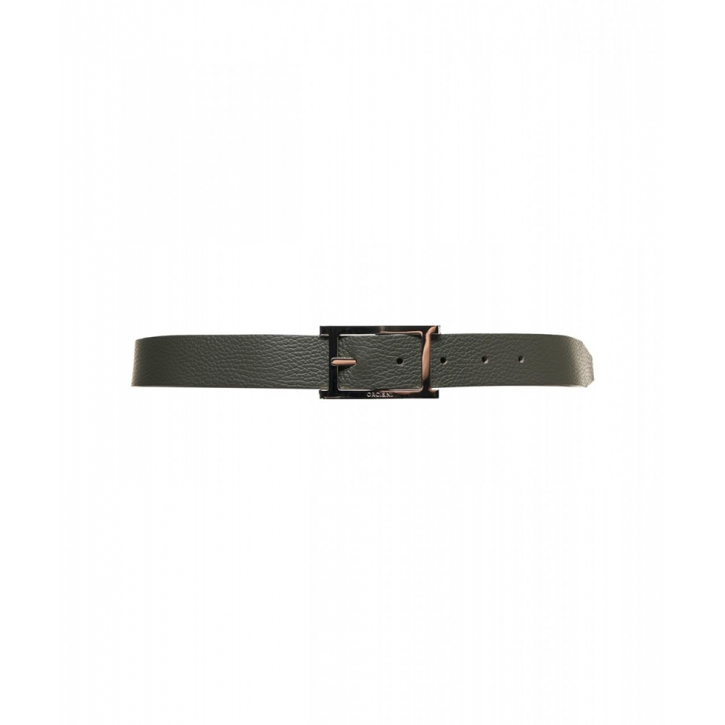 Cintura in pelle martellata oliva