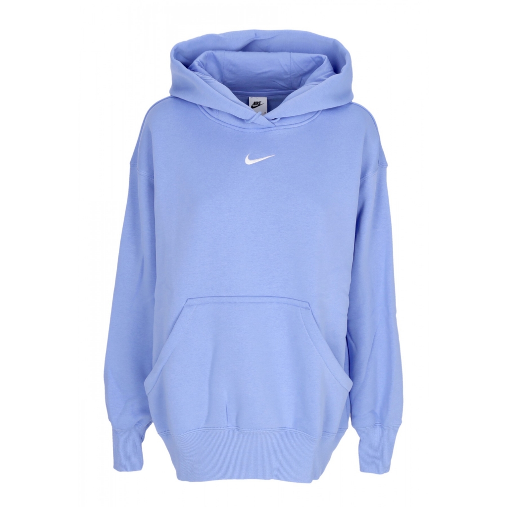 felpa cappuccio donna w sportswear phoenix fleece oversized pullover hoodie ROYAL PULSE/SAIL