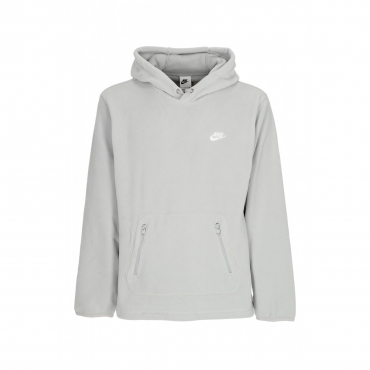 felpa cappuccio uomo club winterized hoodie LT SMOKE GREY/WHITE