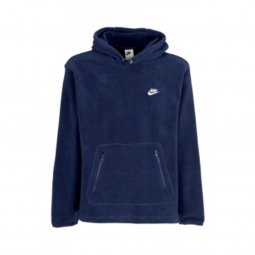 felpa cappuccio uomo club winterized hoodie MIDNIGHT NAVY/WHITE