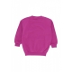 felpa girocollo ragazza sportswear club fleece oversized crewneck HOT FUCHSIA/WHITE