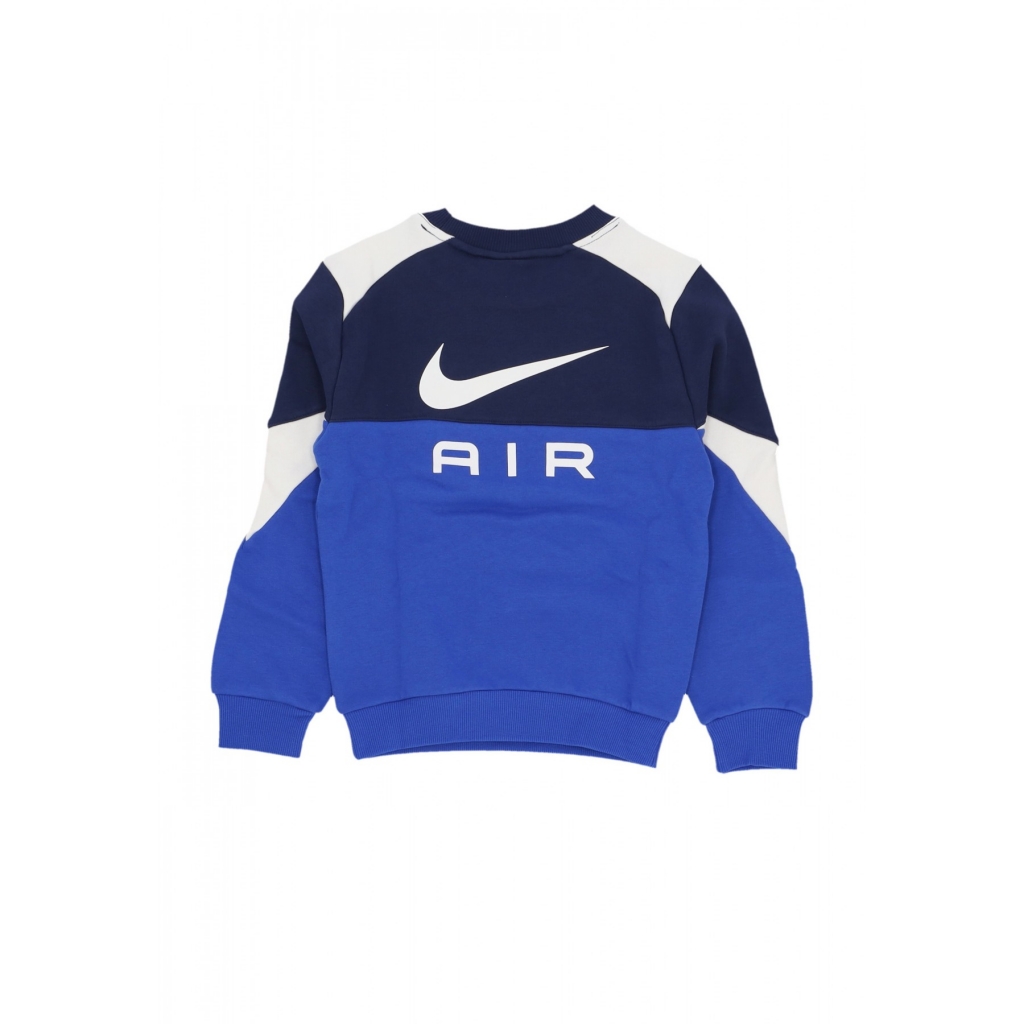 felpa girocollo ragazzo air crewneck GAME ROYAL/MIDNIGHT NAVY/SAIL/SAIL
