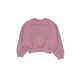 felpa girocollo ragazza sportswear club fleece boxy crewneck PLUM DUST/LT WILD MANGO