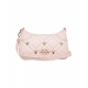 Mini borsa a spalla con logo rosa chiaro