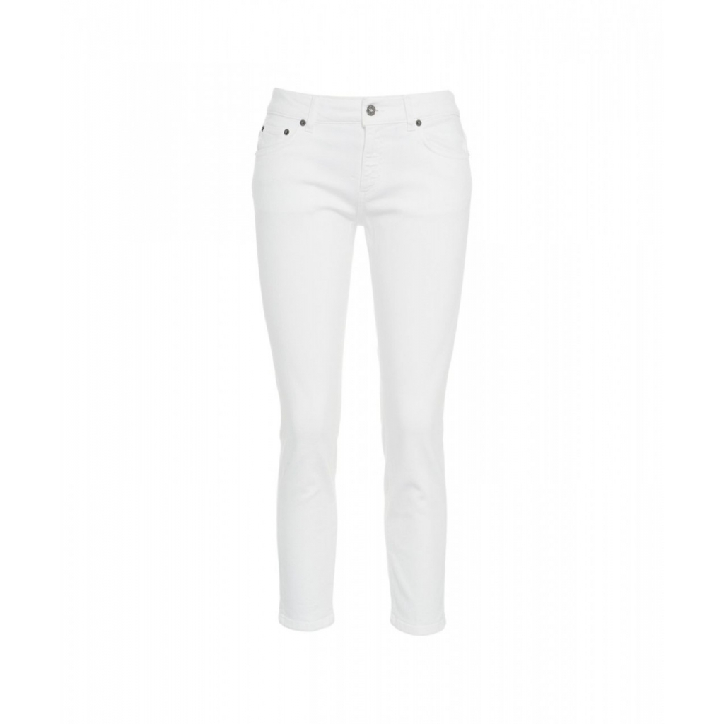 Cropped slim fit jeans Rose bianco