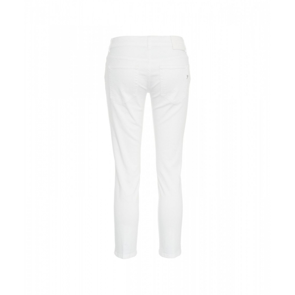Cropped slim fit jeans Rose bianco