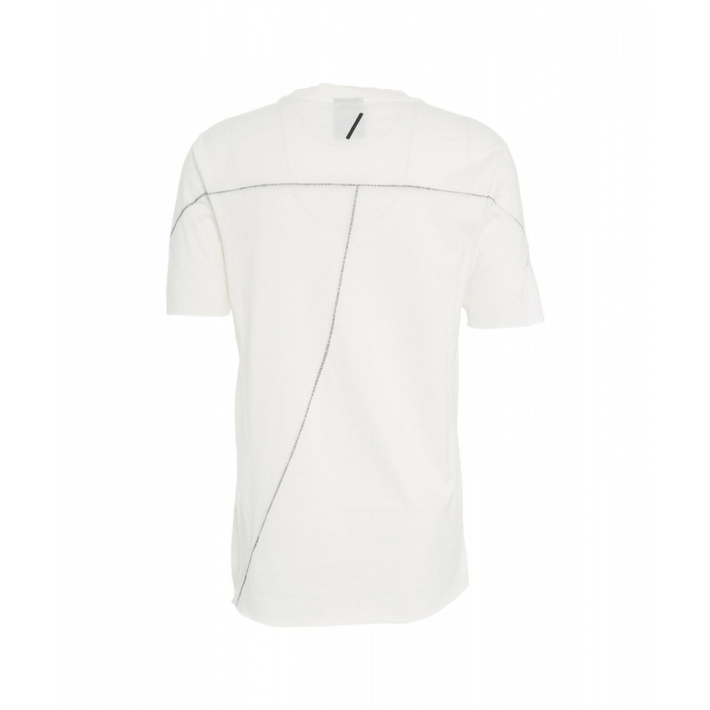 T-shirt con dettagli di cucitura bianco