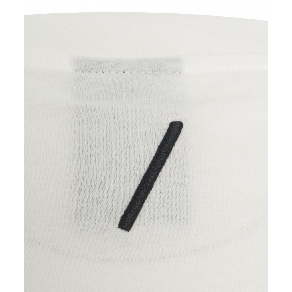 T-shirt con dettagli di cucitura bianco