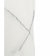 T-shirt con dettagli di cucitura bianco
