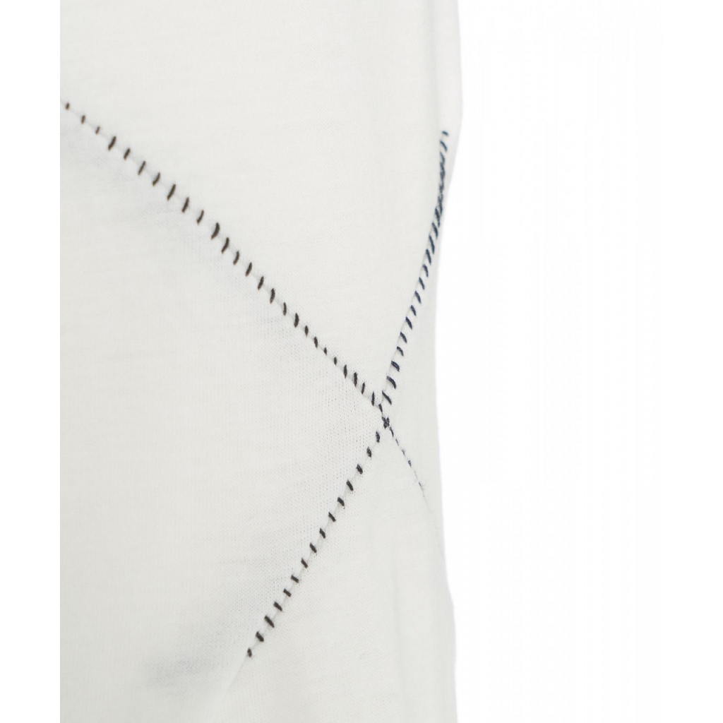 T-shirt con dettagli di cucitura bianco