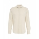 Camicia in cotone fine beige