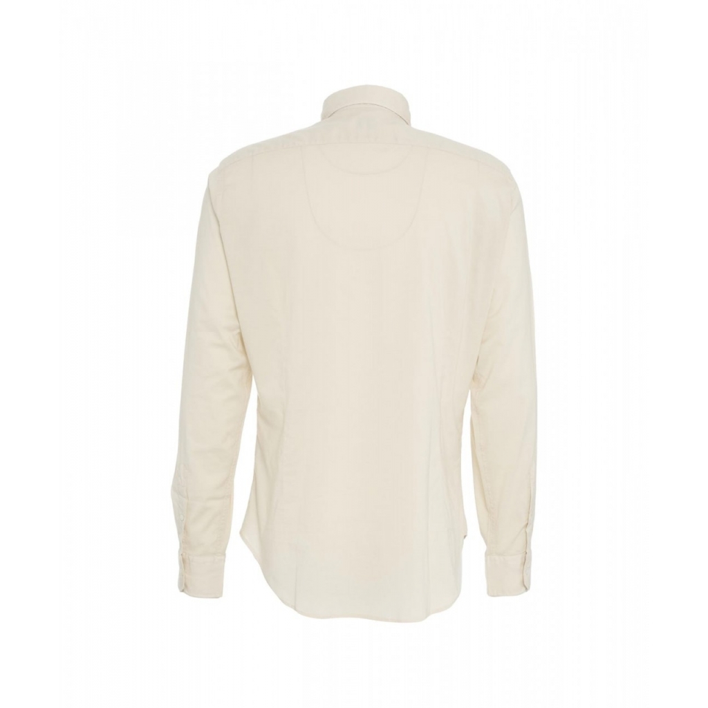 Camicia in cotone fine beige