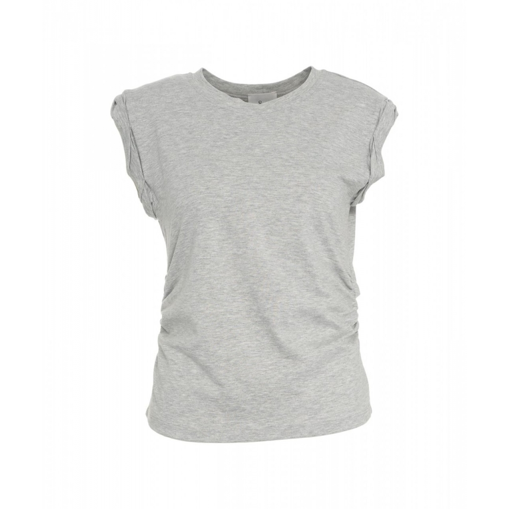 Top con volants grigio