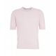 T-shirt a maglia rosa chiaro