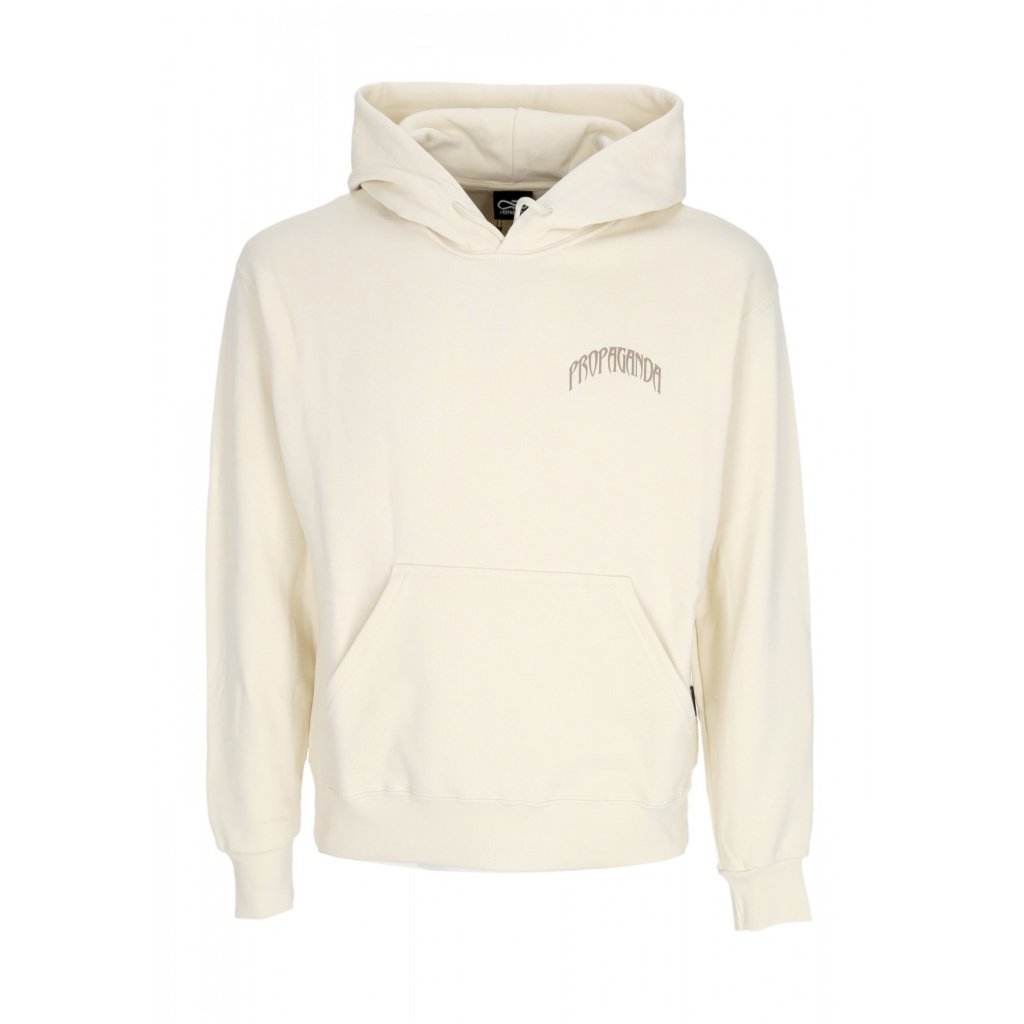 felpa cappuccio uomo triangle panther hoodie BONE