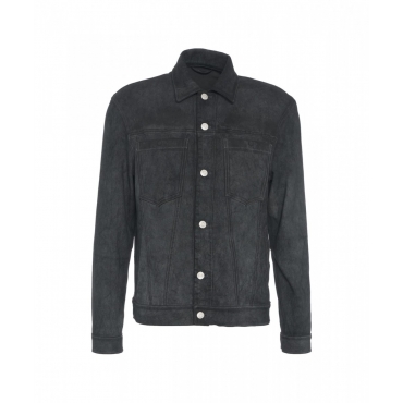 Giacca in pelle nero