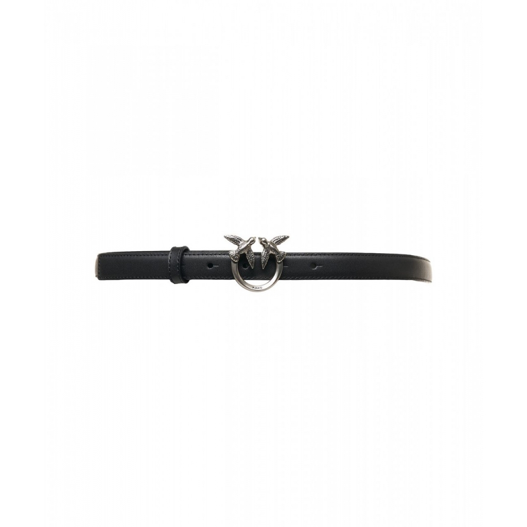 Cintura in pelle Love Berry argento
