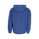 felpa leggera cappuccio uomo classic hoodie BRIGHT BLUE