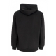 felpa cappuccio uomo linear gold hoodie BLACK