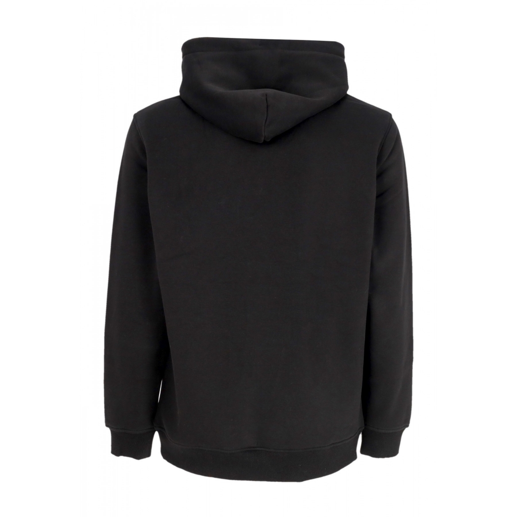 felpa cappuccio uomo linear gold hoodie BLACK