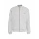 Bomber in felpa grigio chiaro