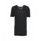 T-shirt con scollo a V nero