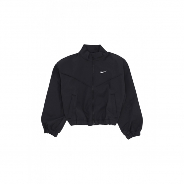 giacca tuta ragazza sportswear lightweight oversized jacket BLACK/WHITE