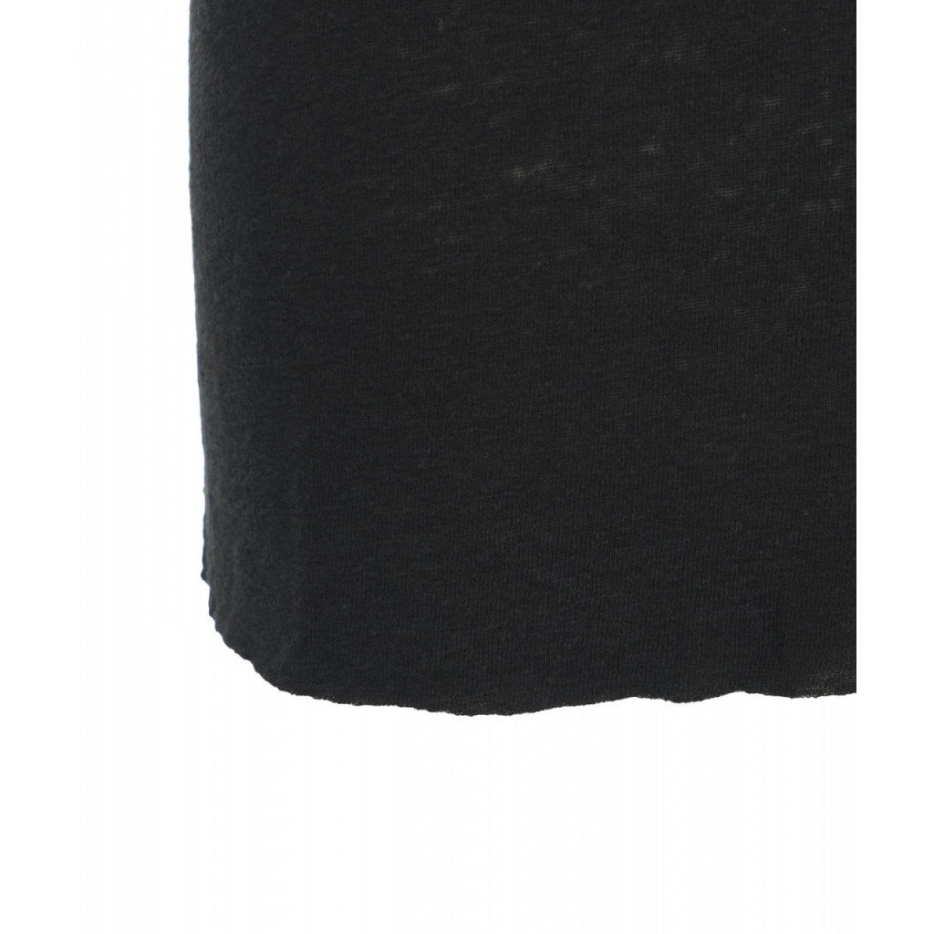 T-shirt in misto lino nero